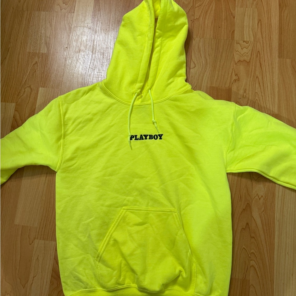 Playboy Neon Yellow Hoodie